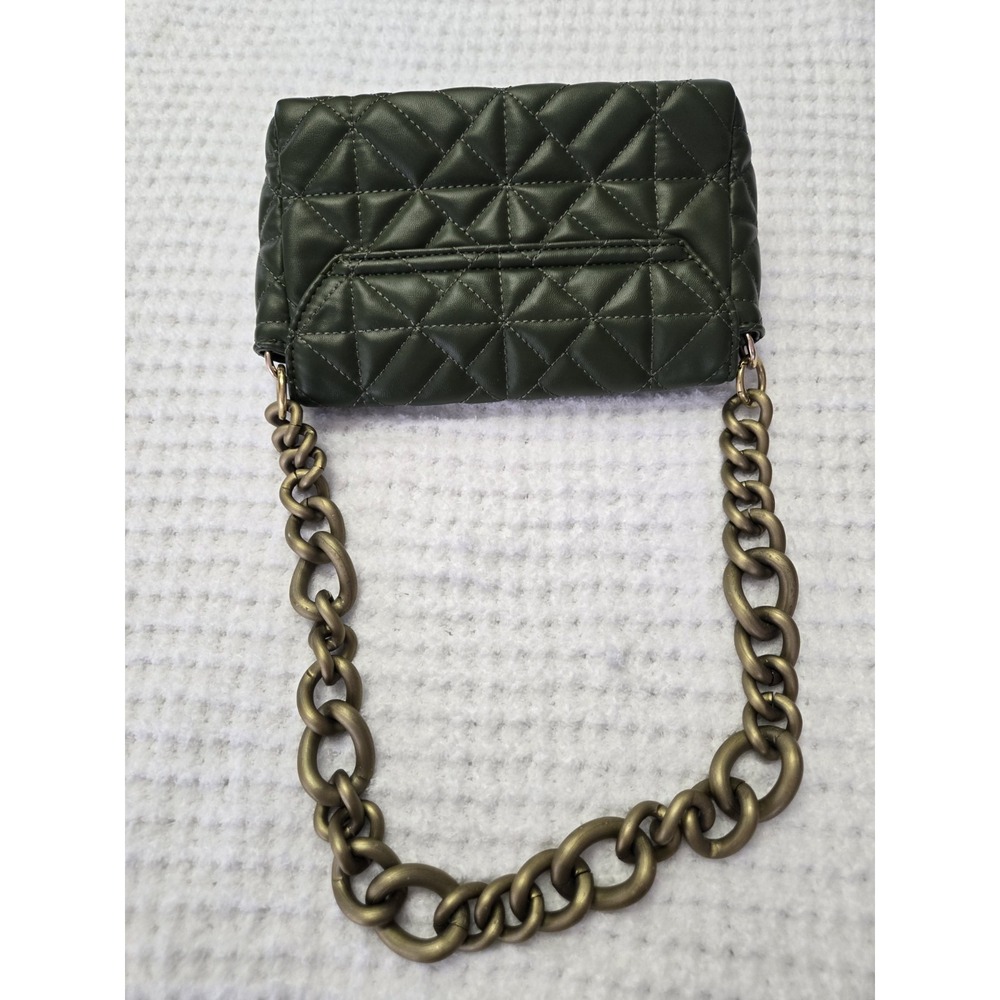 Faux green quilted purse chain strap small - Picture 10 of 11